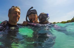 David helping train young Chinese divers in Malaysia