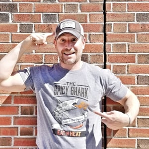 spicy hot sauce shark tshirt 
